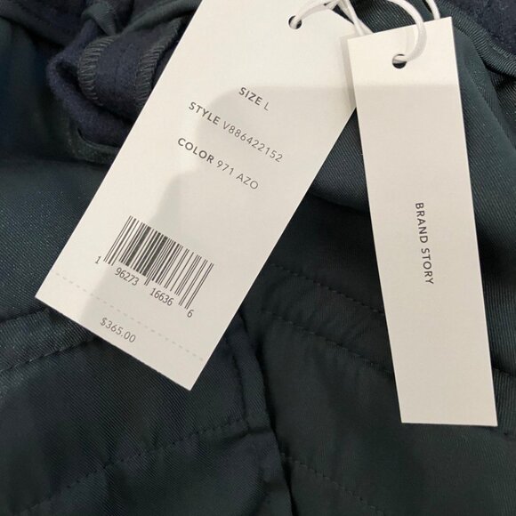 New VINCE wool blend dark green pants elastic waist - Picture 6 of 9